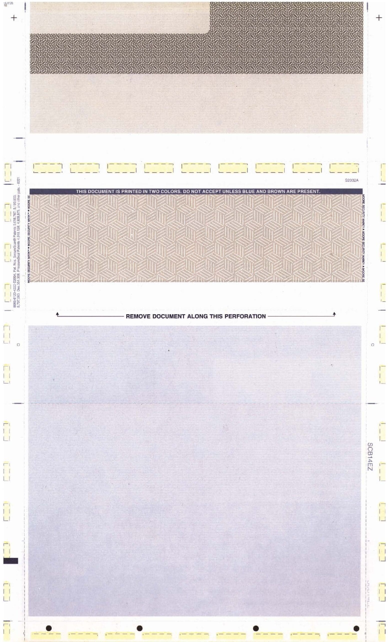 A sheet of paper featuring a white background and a distinct black border.